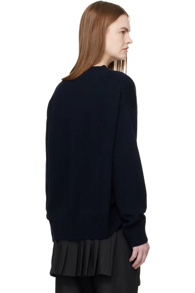 &Daughter Navy Innes Slouch Sweater, photo 3 of 4 from SSENSE