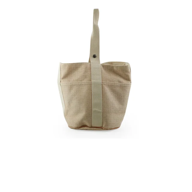 Hermès Saxo GM Cream in White Canvas from The Purse Affair