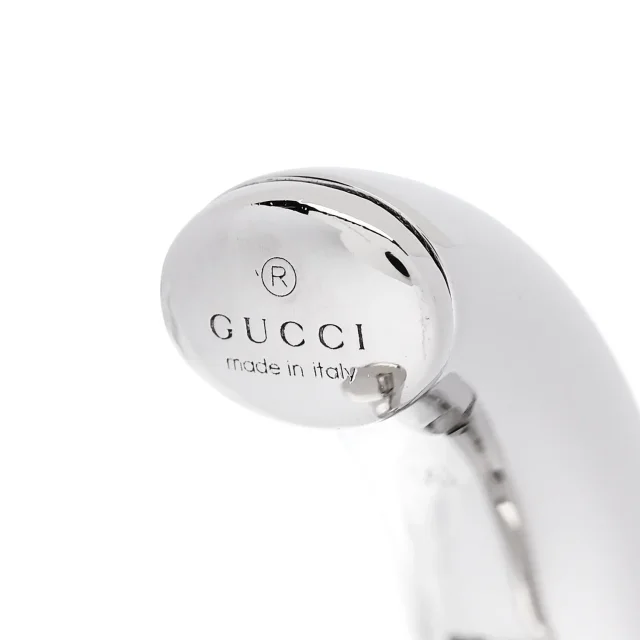 Gucci Metal Speculum Majus Cuff Earrings Silver in Silver from FASHIONPHILE, photo 4 of 5