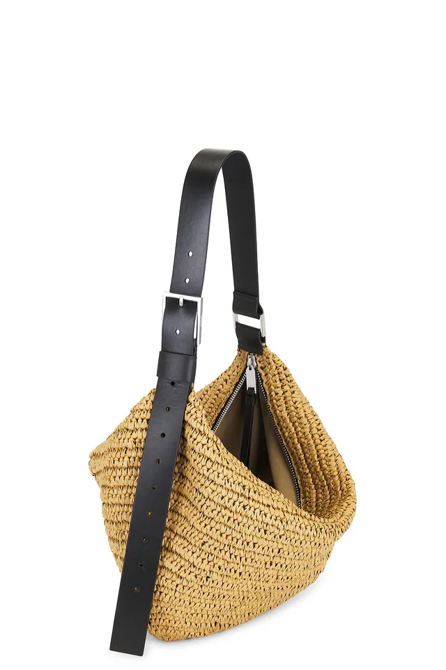 ALLSAINTS Luna Paper Shoulder Bag in Biscuit Brown, photo 4 of 4 from REVOLVE (Canada)