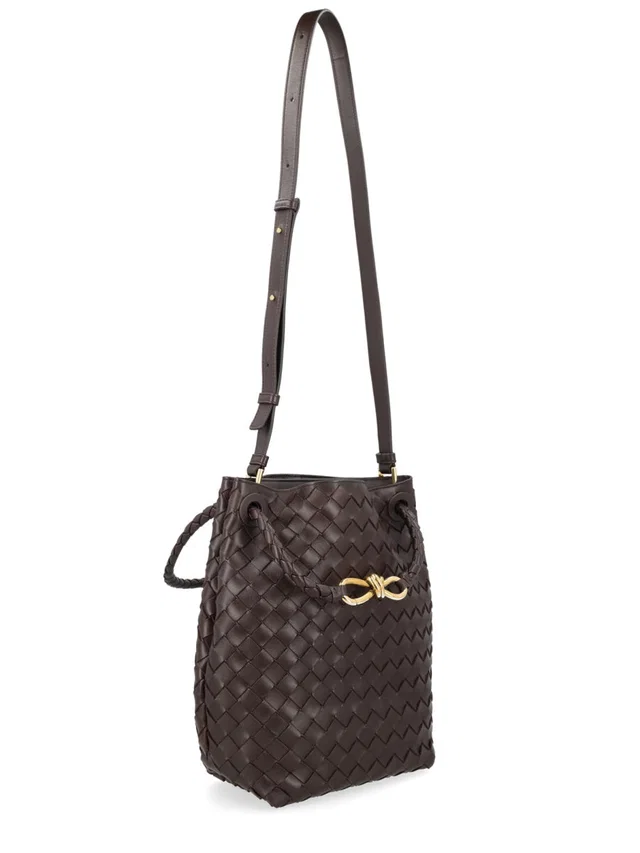 Bottega Veneta Andiamo Bucket Bag — Brown Leather in Brown Leather from HEWI