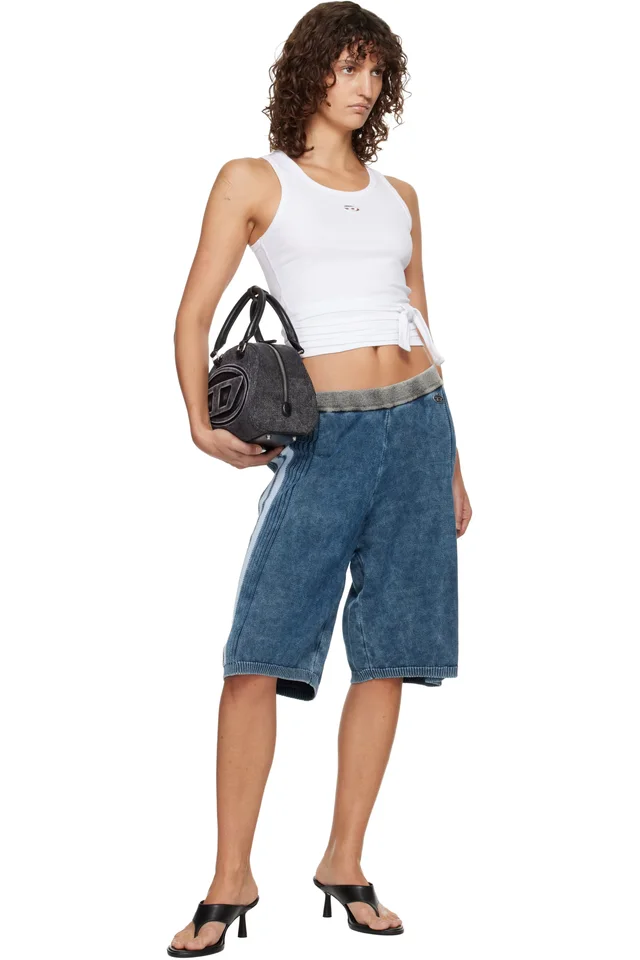 Diesel Blue M-Esther Shorts, photo 4 of 4 from SSENSE