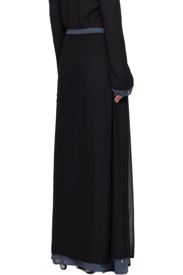 Holzweiler Black & Blue Leika Maxi Skirt, photo 3 of 4 from SSENSE