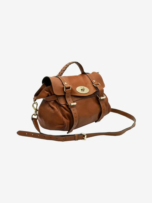 Mulberry Brown Alexa leather 2way satchel bag in Brown Leather from Sign of the Times, photo 2 of 2
