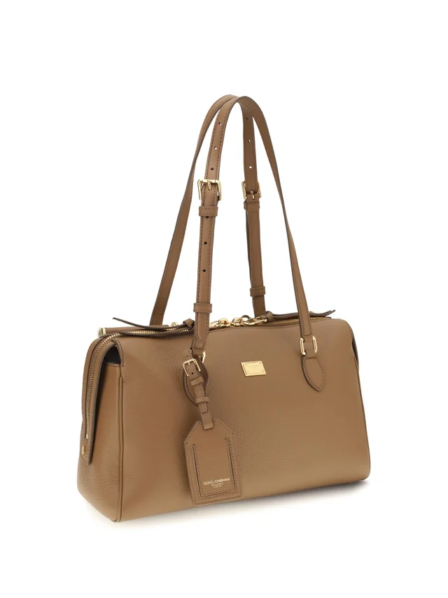 Dolce & Gabbana Shoulder Bag — Beige Calf Leather Bos Taurus in Beige Calfskin from HEWI, photo 2 of 2
