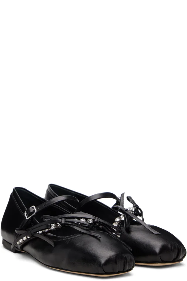 Jimmy Choo Black Loli Ballerina Flats, photo 4 of 4 from SSENSE