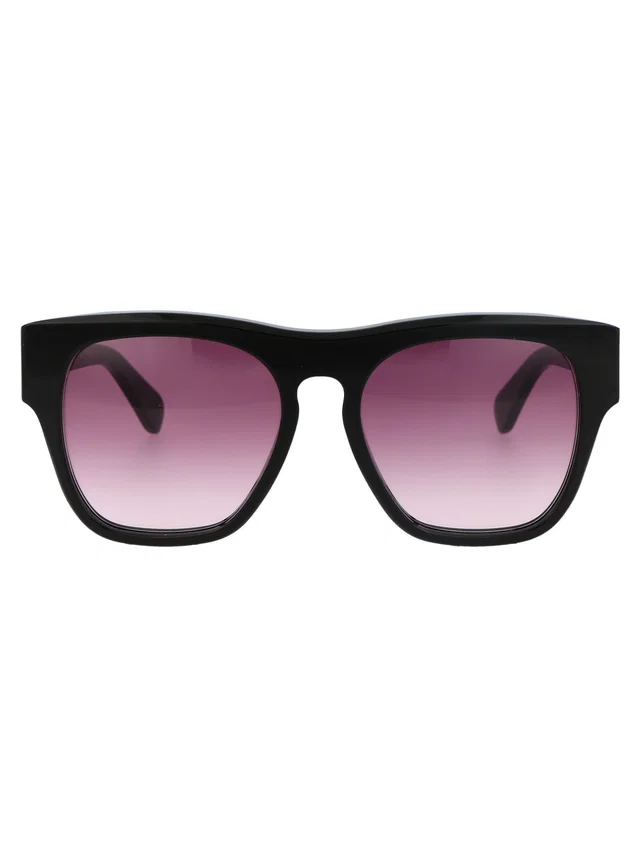 Chloé Ch0149s Gradient Pink Lens Sunglasses — Black Acetate in Black from HEWI