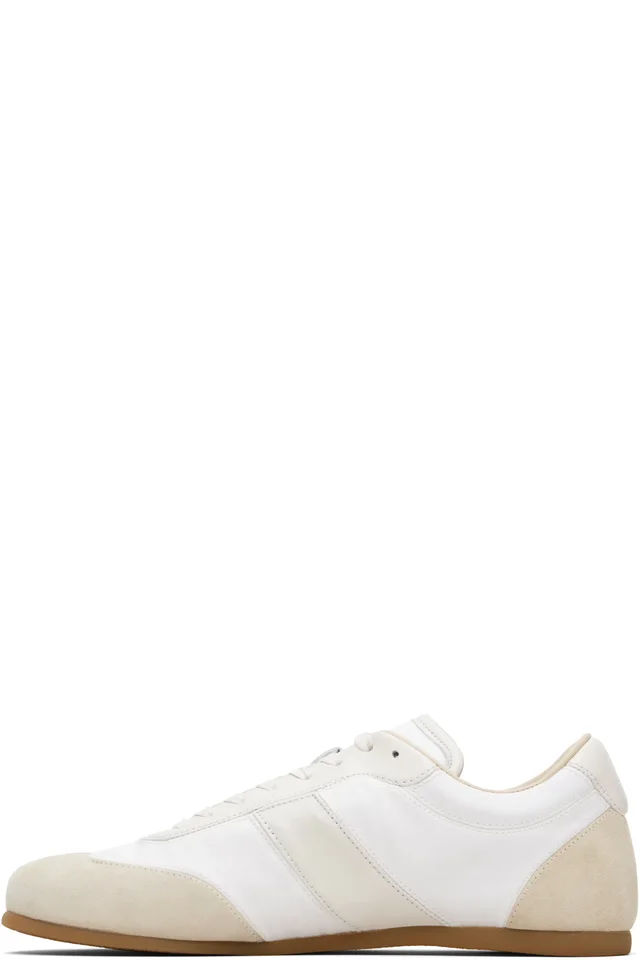 LEMAIRE White & Beige Soft Runner Sneakers, photo 3 of 5 from SSENSE