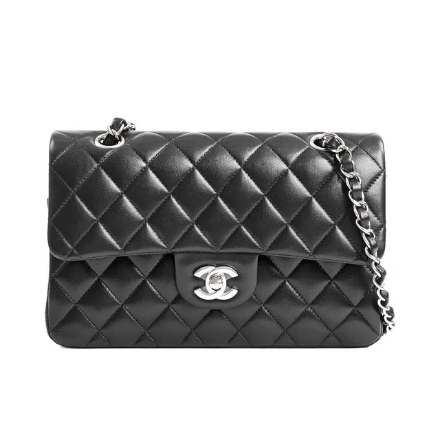 Chanel Shoulder Bag Classic Mall Handle in Lambskin from The Reluxe