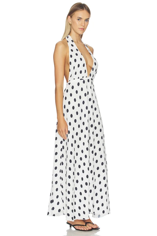 LIONESS District Maxi Dress in Moonlight Polka, photo 2 of 3 from REVOLVE (Canada)
