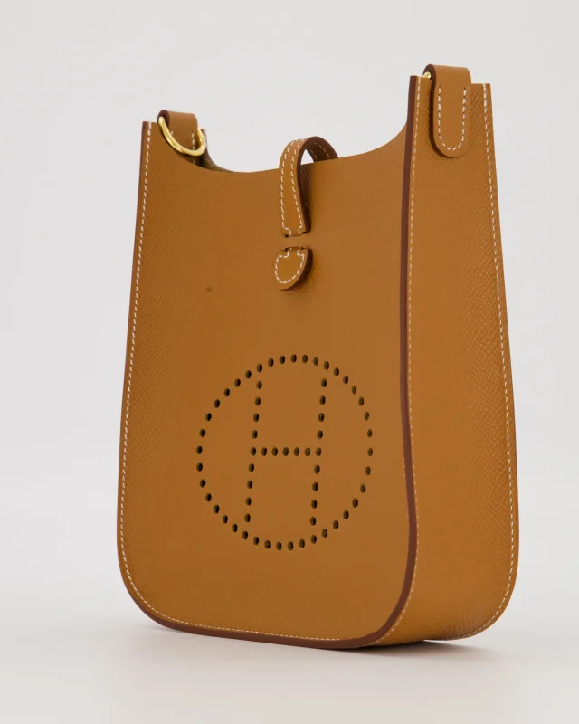 Hermès Gold Mini Evelyne Sellier Bag in Gold Epsom leather from Sellier, photo 11 of 18