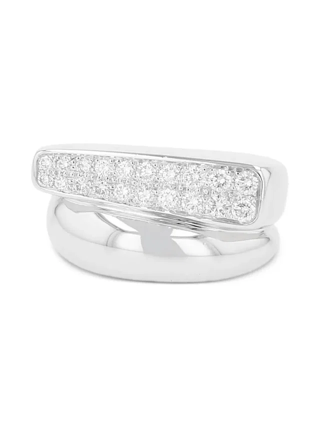 FRED 2010's diamond success ring - unisex - White Gold/Diamond - 50 - Silver in silver|gray from Farfetch
