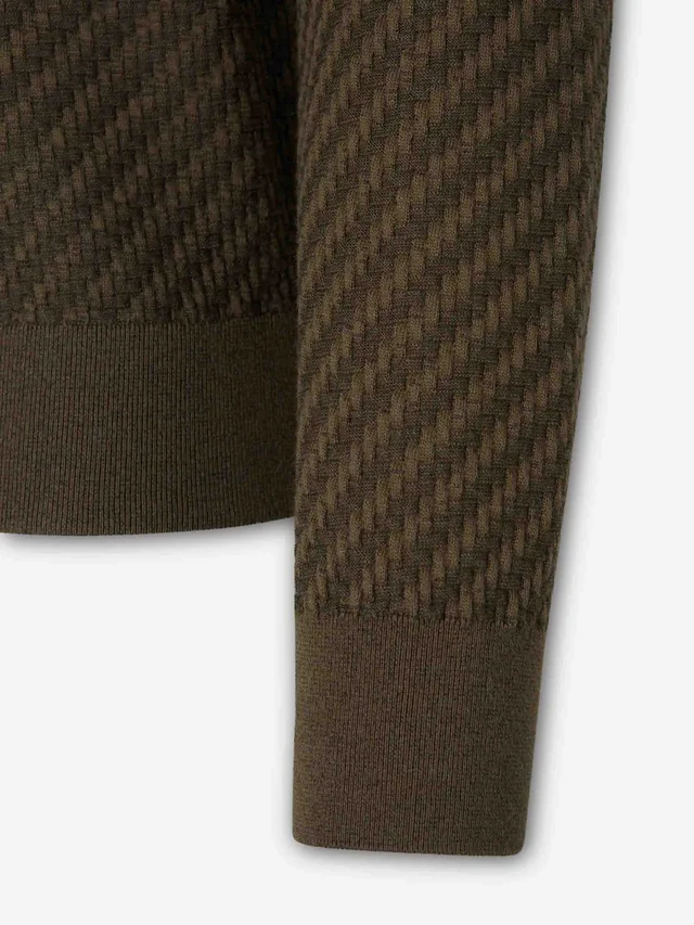 Brioni Knitted zip-up cardigan, photo 4 of 4 from SENSER