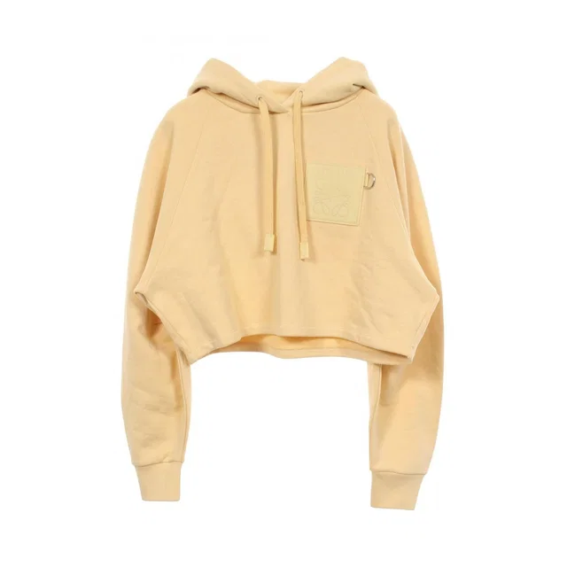 Loewe Hoodie Anagram Cropped Cotton from The Reluxe