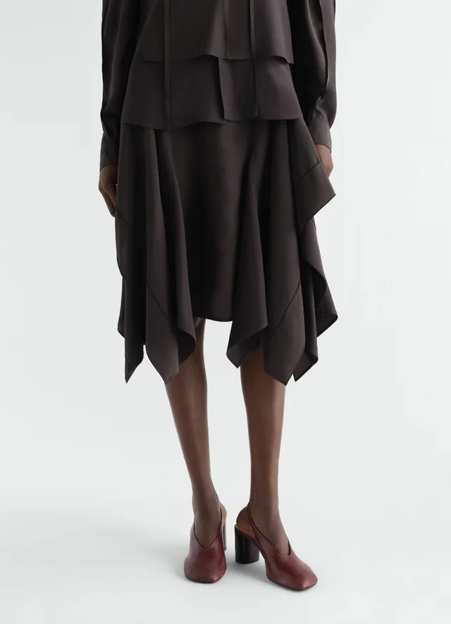 Lemaire 80 mm Glove slingback pumps in shaded lambskin from SENSER, photo 1 of 1