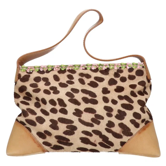 Dolce & Gabbana Calf Hair Leopard Leather Handbag in Leather from The Reluxe