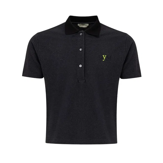Fendi Black Cotton Polo Shirt in Black from HEWI