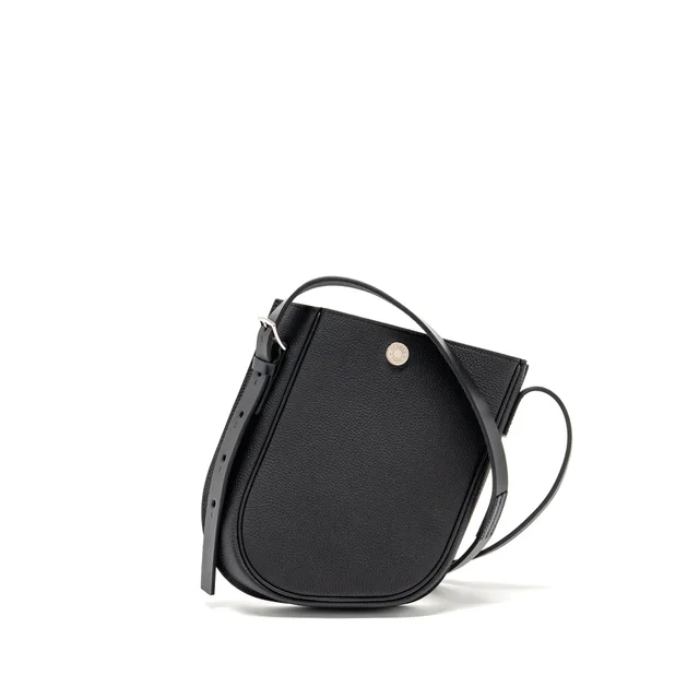 Hermès Perspective Cavaliere 21 Bag Togo/Vache Hunter Black SHW Stamp B in Black Togo leather from EMIER