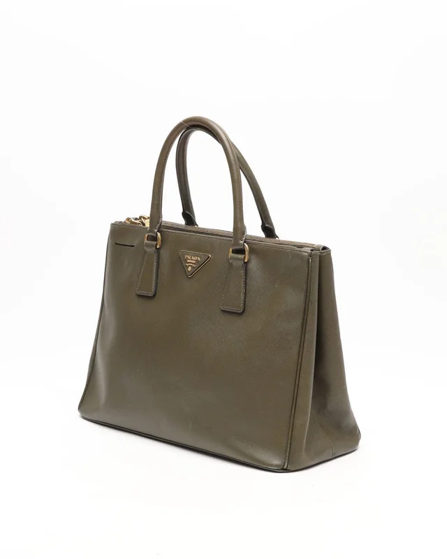 Prada Large Saffiano Lux Galleria Double Zip Bag in Saffiano leather from A Retro Tale, photo 2 of 12