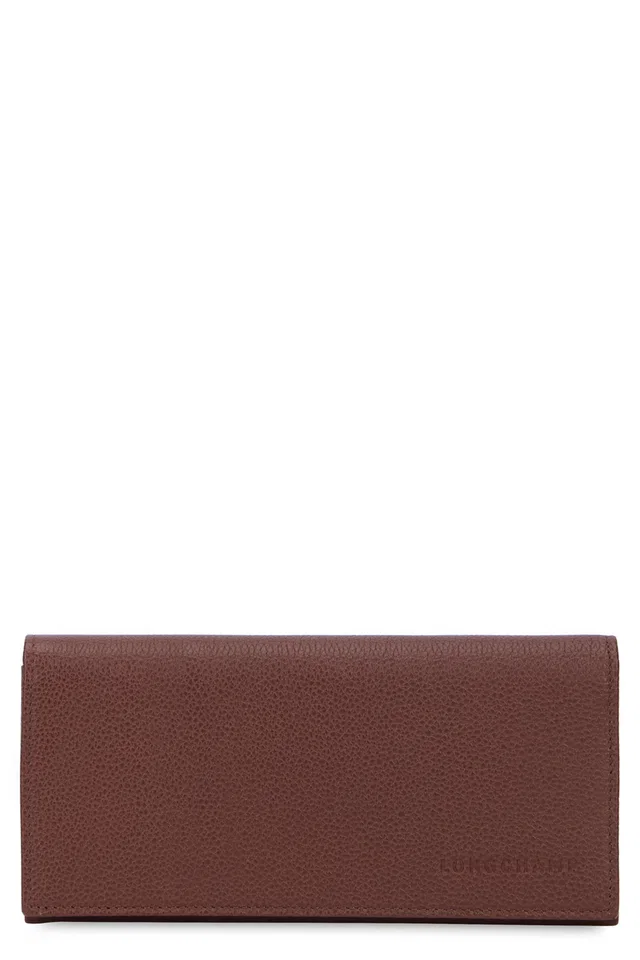 Longchamp Leather Wallet — Brown & Purses in Brown Leather from HEWI