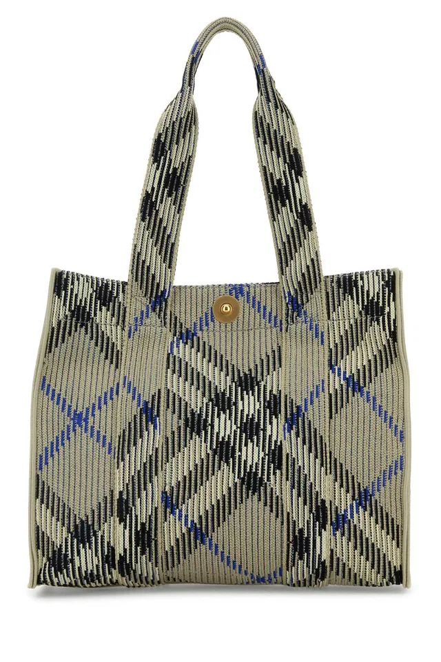 Burberry Knit Tote Bag — Beige in Beige Nylon from HEWI