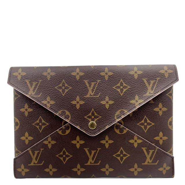 Louis Vuitton Kirigami Pochette Large Monogram Canvas Clutch Brown in Brown Coated canvas from Dallas Designer Handbags