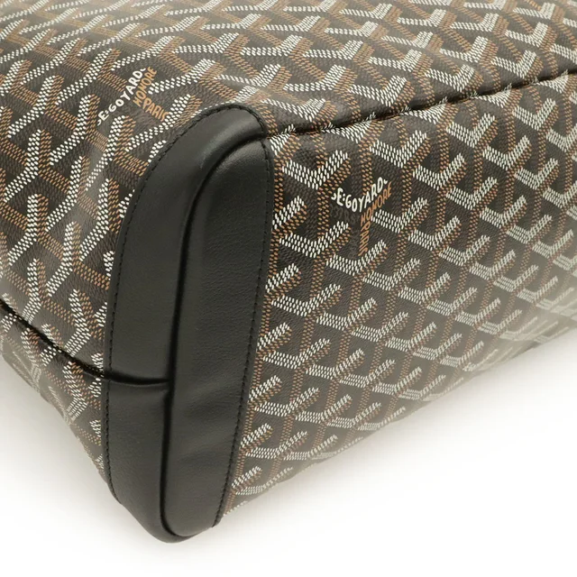 Goyard Atlua Mm Tote Bag Shoulder Coated Canvas Leather White in black Coated canvas from Poshmark, photo 3 of 6