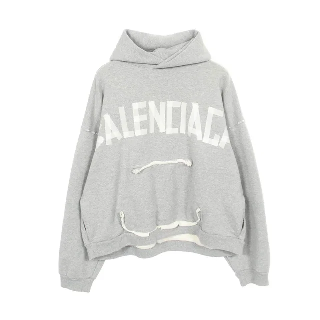Balenciaga TAPE TYPE BB logo cotton hoodie from LuxUness