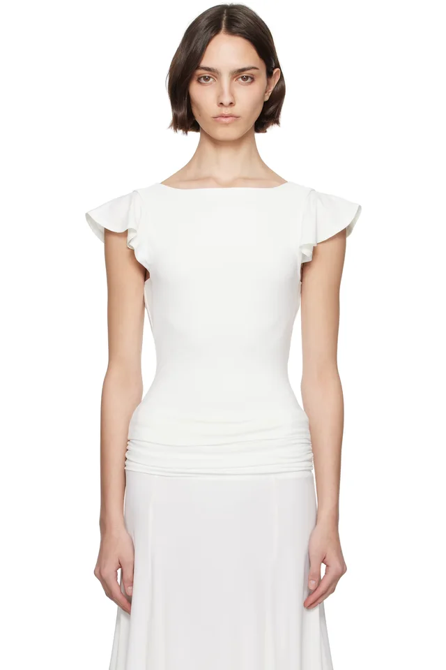 White Soffiano T-shirt, image 1 of 1 from SSENSE