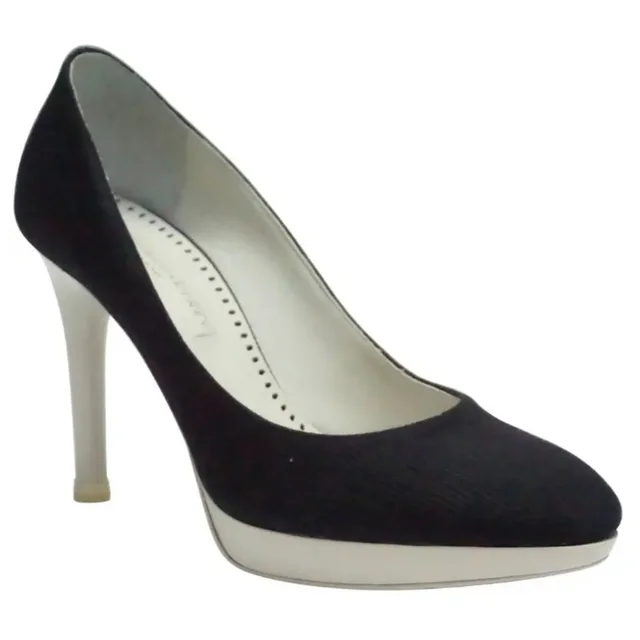 Stella McCartney Corduroy Ribbed Navy/White Vegan Pumps Size 39.5 in blue|white from Poshmark