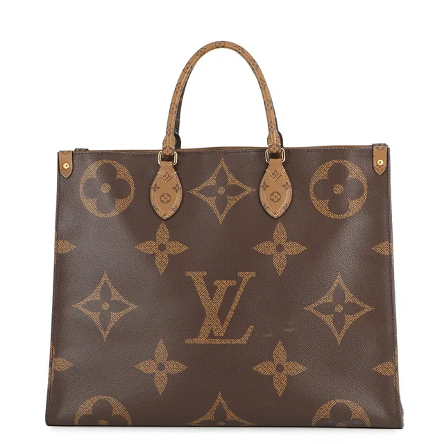 Louis Vuitton Onthego RedM44576 Monogram Reverse Canvas Monogram Giant Size GM in Canvas from GALLERY RARE
