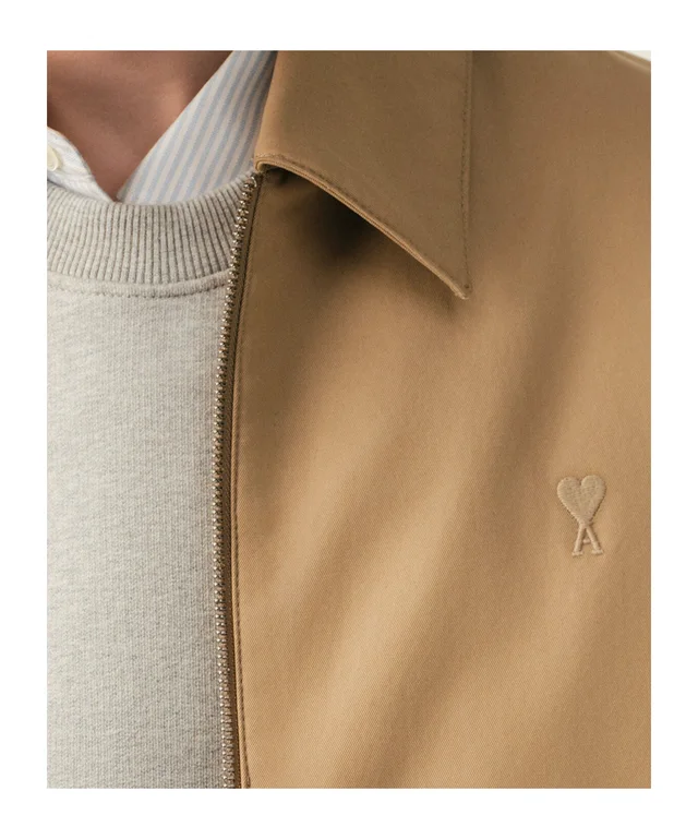 Ami Paris BEIGE COTTON PADDED JACKET WITH AMI DE COEUR, photo 7 of 7 from SENSER