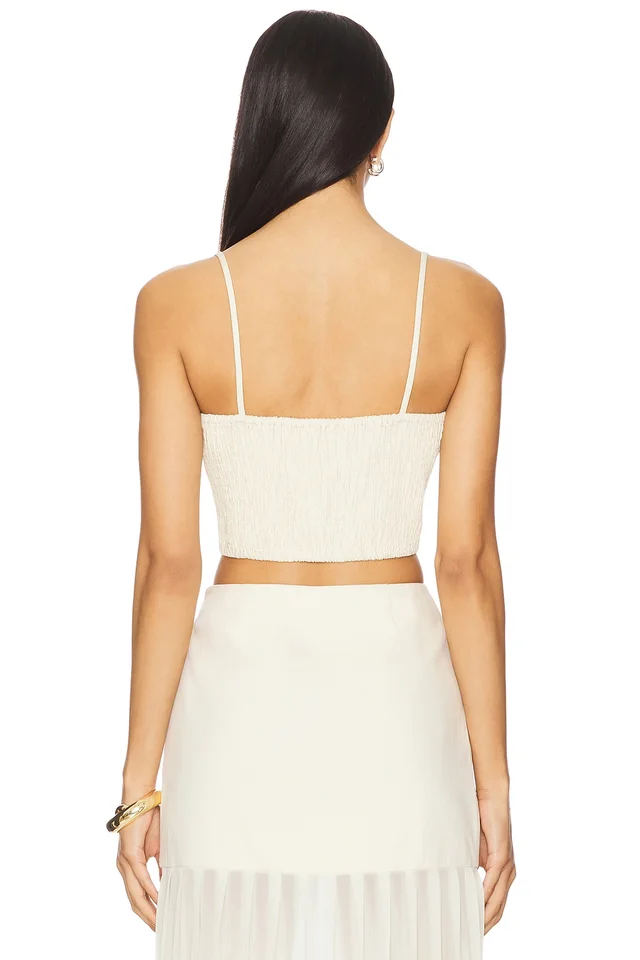 4th & Reckless Lucian Crop Top in Cream, photo 3 of 4 from REVOLVE (Canada)
