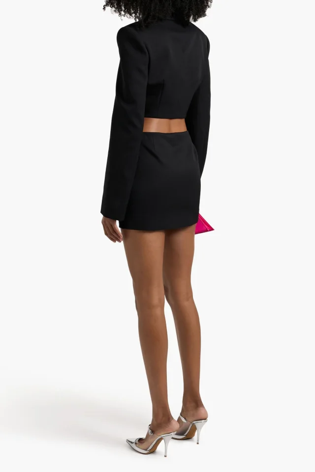 Area Embellished Virgin Wool-Twill Mini Skirt, photo 3 of 4 from THE OUTNET
