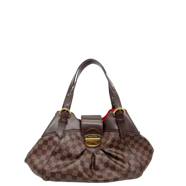 Louis Vuitton Sistina GM Damier Ebene Shoulder Bag Brown in Brown Canvas from Dallas Designer Handbags