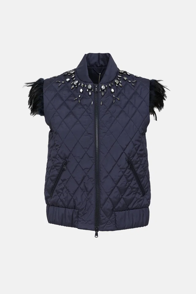 Brunello Cucinelli Embellished Vest in Silk from VSP Consignment