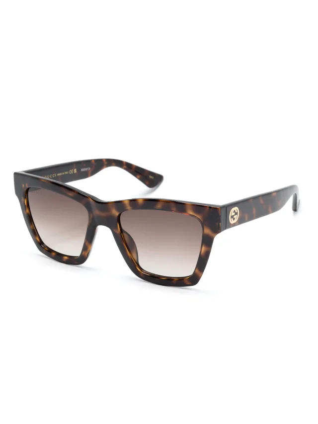 Gucci Eyewear square-frame tortoiseshell sunglasses, photo 2 of 2 from FARFETCH