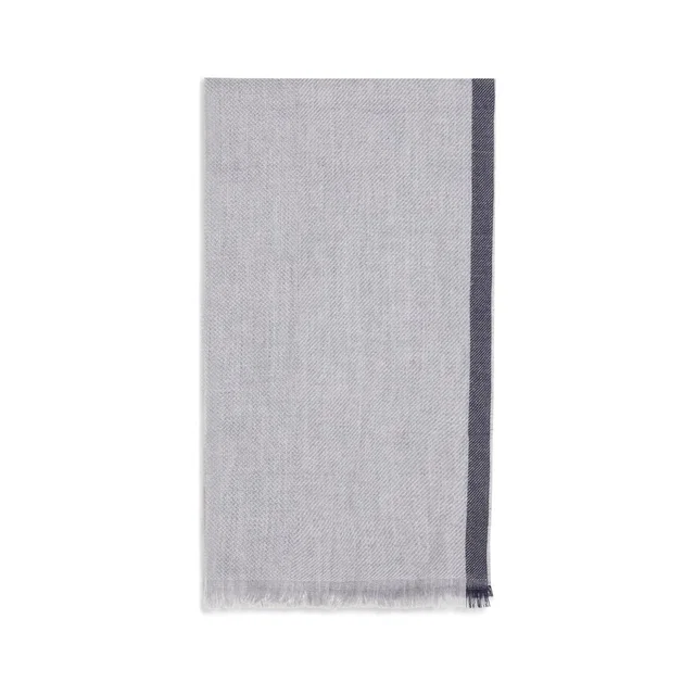 Brunello Cucinelli Gray Cashmere Scarf in Grey Cashmere from HEWI