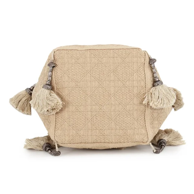 Dior D-BUBBLE Tassel Bucket Bag Beige Canvas in Beige Canvas from GALLERY RARE, photo 3 of 9