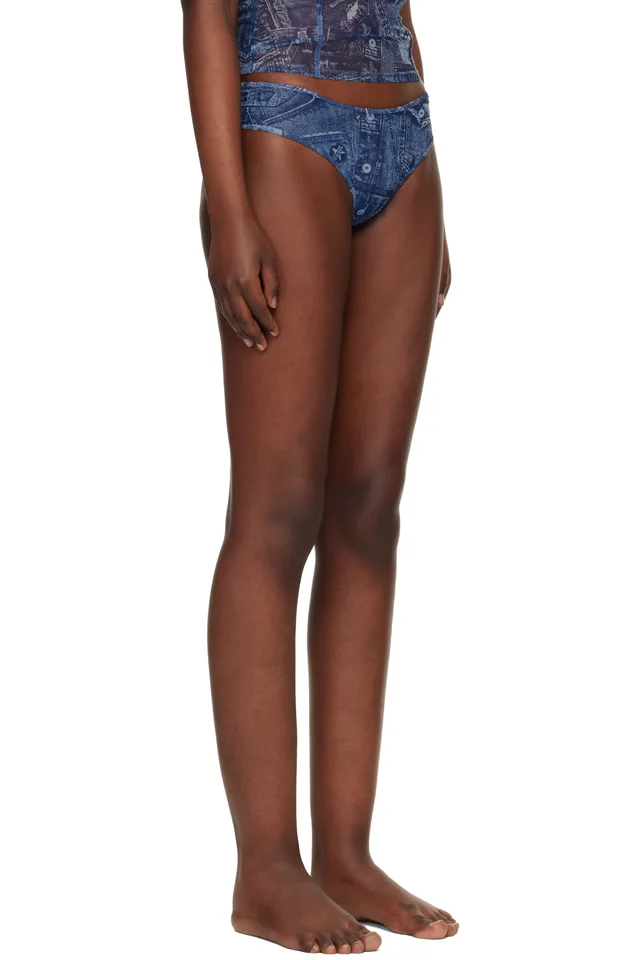 Diesel Blue Tasha-Dnm Briefs, photo 2 of 4 from SSENSE