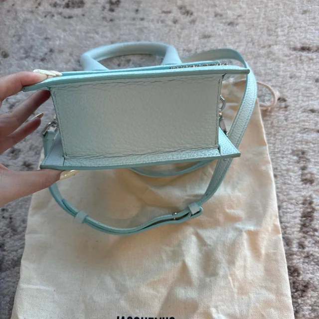 Jacquemus Women's Bag - Blue/White in white|blue from Depop, photo 2 of 4