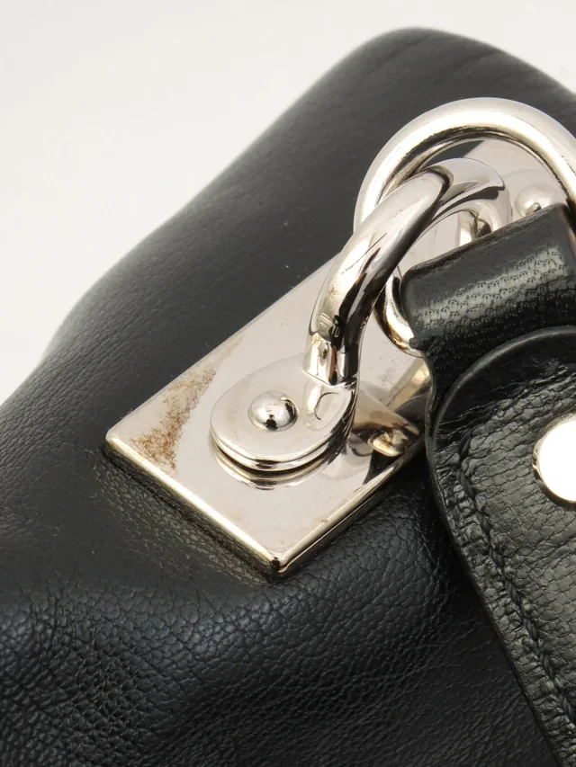 Celine Lizard emboss 2-way bag, black from VINTAGE QOO TOKYO, photo 13 of 14