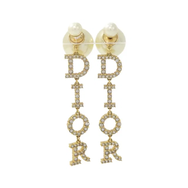 Dior Tribal Earrings Gold in Gold from The Reluxe