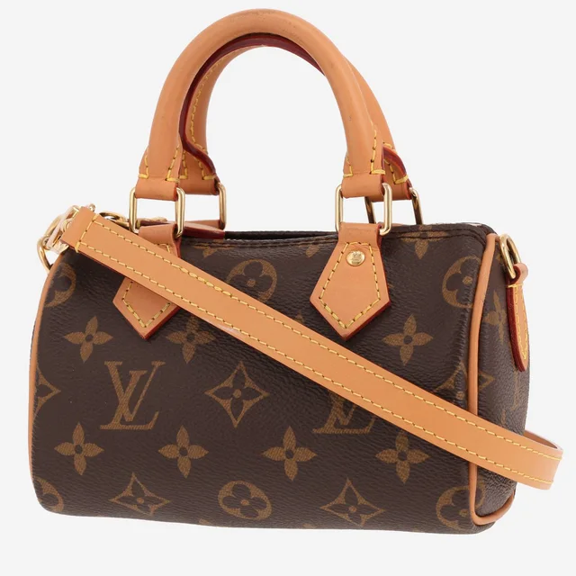 Louis Vuitton Nano Speedy handbag in brown Monogram canvas and natural leather in Brown Coated canvas from Collector Square