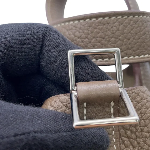 Hermès Picotin Lock Etoupe Taurillon Clemence Size PM in Taupe Clemence leather from GALLERY RARE, photo 10 of 12