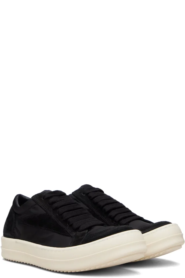Rick Owens Black Temple Vintage Sneakers, photo 4 of 5 from SSENSE