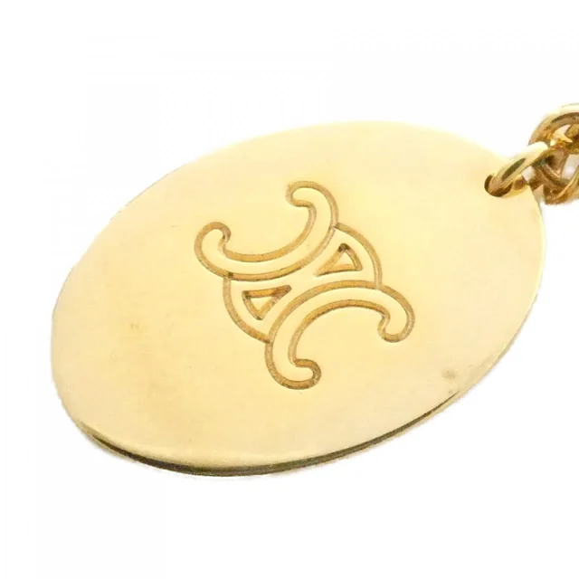 CELINE necklace in WHITE / GOLD metal fittings 長さ: 76-80cm モチーフ 横x縦: 1.5cmx2.0cm from KOMEHYO, photo 5 of 5