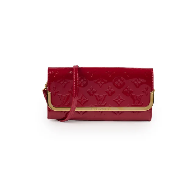 Louis Vuitton Rossmore MM Clutch Red Vernis in Red Leather from The Purse Affair