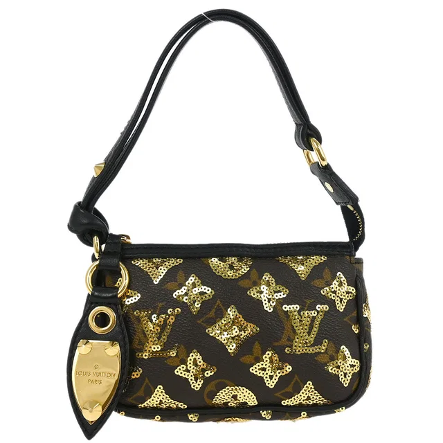 Louis Vuitton Eclipse Mini Pochette Accessoires Handbag M60125 in Coated canvas from AMORE Vintage Tokyo