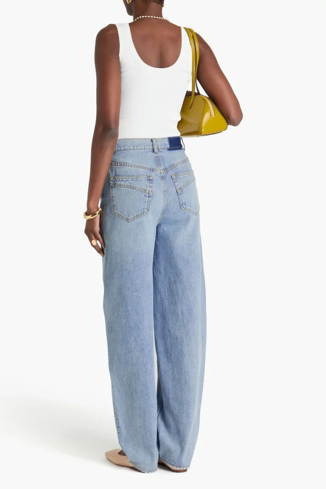 Zimmermann Distressed High-Rise Barrel-Leg Jeans, photo 3 of 4 from THE OUTNET